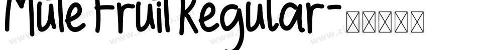 Mute Fruit Regular字体转换